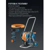 GRINDA HCK-25, шланг 25м x 1/2″, поливочный набор 4 предмета, усиленные колеса, телескопическая ручка, катушка со шлангом в комплект ProLine (428461)