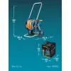 GRINDA HCK-25, шланг 25м x 1/2″, поливочный набор 4 предмета, усиленные колеса, телескопическая ручка, катушка со шлангом в комплект ProLine (428461)
