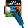 GRINDA X-8, с регулятором напора, 8 режимов, курок спереди, двухкомпонентный, поливочный пистолет, PROLine (8-427145)