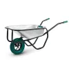 KRAFTOOL MAXDrive-1 110л, 260 кг, одноколесная, с трубным усилителем, кузов 0,9 мм, полиуретановое колесо, тачка строительная (39862)