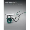 KRAFTOOL MAXDrive-1 110л, 260 кг, одноколесная, с трубным усилителем, кузов 0,9 мм, полиуретановое колесо, тачка строительная (39862)