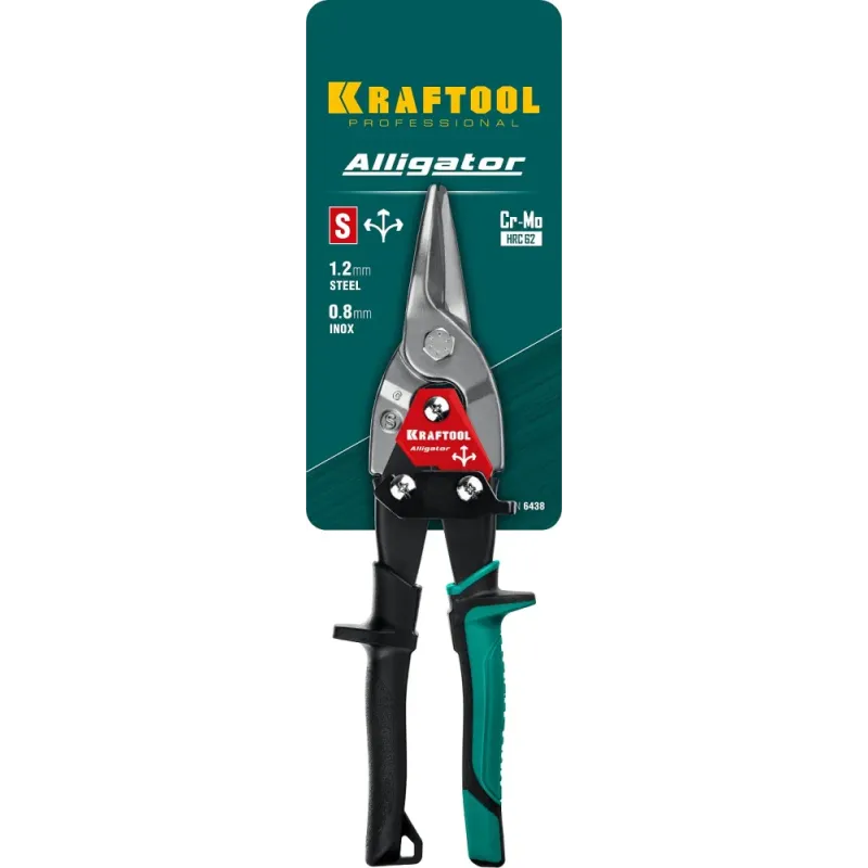 KRAFTOOL Alligator, 250 мм, прямые ножницы по металлу (2328-S)