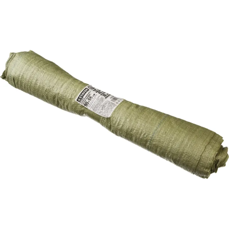 STAYER HEAVY DUTY, 95 х 55 см, 70 л (40 кг), 10 шт, зеленые, плетеные, хозяйственные, строительные мусорные мешки (39158-95)