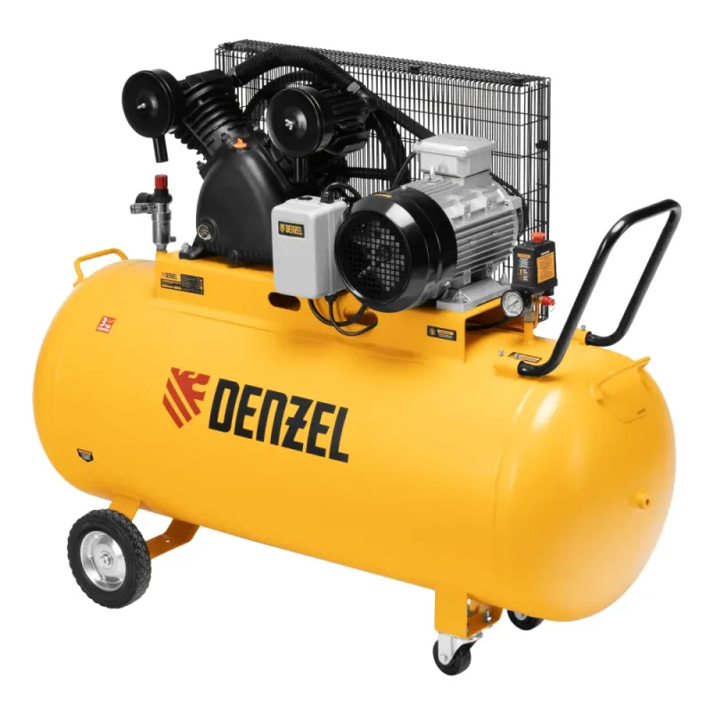 Компрессор воздушный рем. привод BCV 5500-T/270, 5,5 кВт, 270 литров, 850 л/мин Denzel