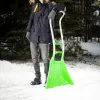 Движок для уборки снега пластиковый, 670 х 530 х 1410 мм, алюминиевая рукоятка, Сибртех