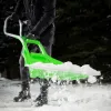 Движок для уборки снега пластиковый, 670 х 530 х 1410 мм, алюминиевая рукоятка, Сибртех