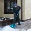 Лопата для уборки снега,поликарбонат,340х385х1340мм,алюминиевый черенок,ПВХ оплетка, LUXE Palisad