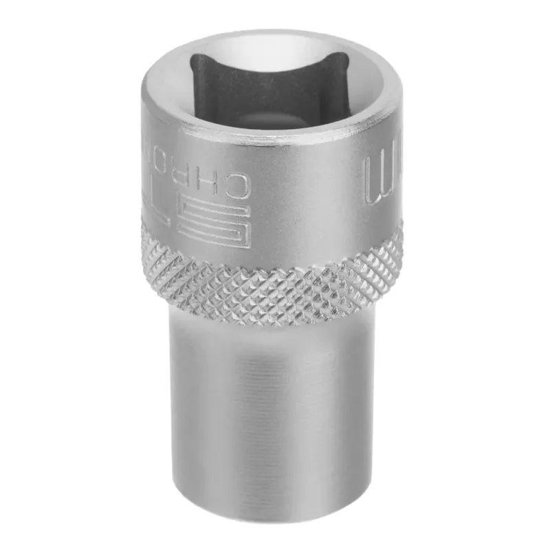 Головка торцевая, 12 мм, 12-гранная, CrV, под квадрат 1/2", хромированная Stels