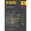 Набор инструментов, 1/2", 1/4", CrV, S2, пластиковый кейс, 84 предмета Denzel