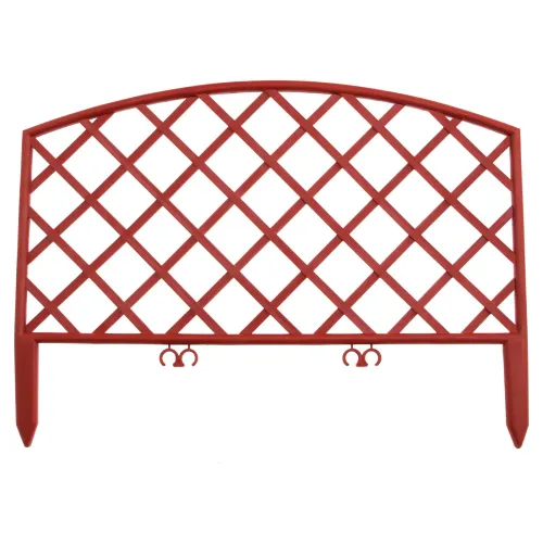 Забор декоративный "Сетка", 24х320 см, терракот, Россия Palisad