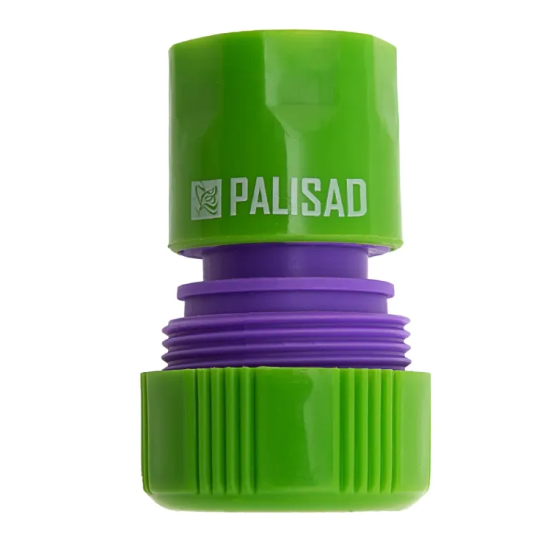 Соединитель пластмассовый быстросъемный для шланга 3/4" Palisad
