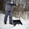 Движок для уборки снега пластиковый, 570х470х1300 мм, стальная рукоятка, Россия Сибртех
