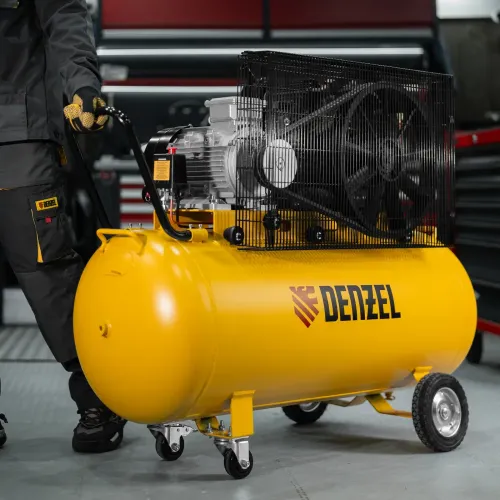 Компрессор воздушный рем. привод BCV 5500-T/200, 5,5 кВт, 200 литров, 850 л/мин Denzel