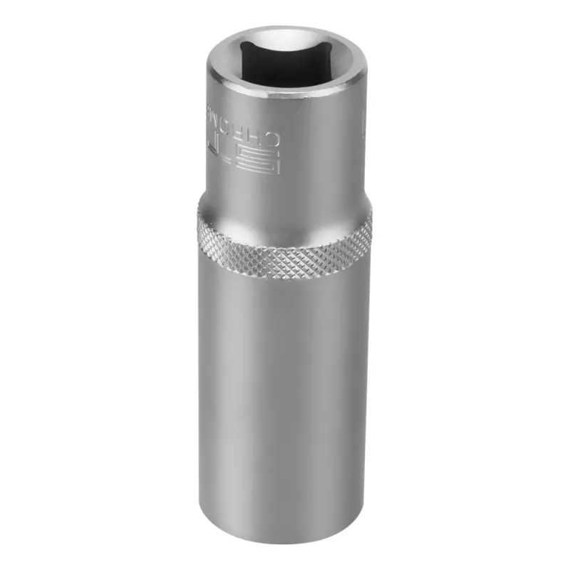 Головка торцевая удлиненная, 19 мм, 6-гранная, CrV, под квадрат 1/2", Stels