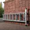 Лестница, 3 х 8 ступеней, алюминиевая, трехсекционная, Россия Сибртех