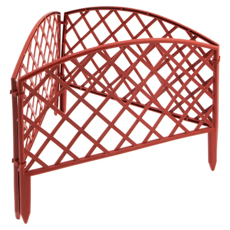 Забор декоративный "Сетка", 24х320 см, терракот, Россия Palisad