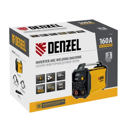 Аппарат инвертор. дуговой сварки DM-160 Standart, 160 А, ПВ 60% Denzel