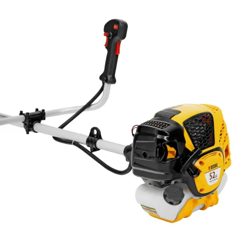 Триммер бензиновый DTL-52, 52 см3, неразъемная штанга Denzel