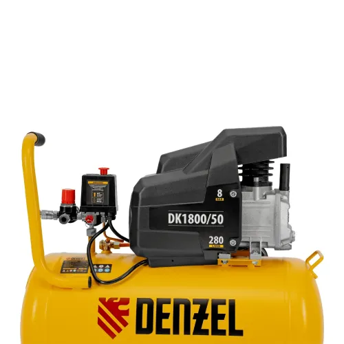 Компрессор воздушный DK1800/50,Х-PRO 1,8 кВт, 280л/мин, 50л Denzel