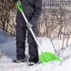 Лопата для уборки снега пластиковая Profi, 415 х 445 х 1500 мм, алюминиевый черенок, Сибртех