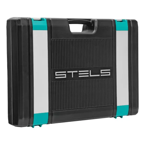 Набор инструментов, 1/2",3/8", 1/4", CrV, пластиковый кейс 142 предмета Stels
