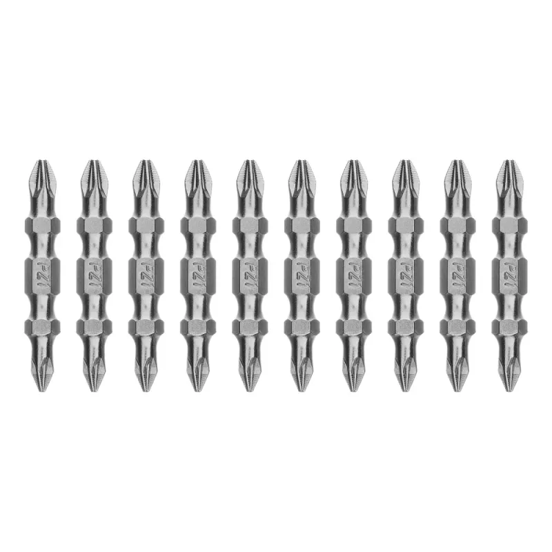 Бита двухстор., PZ2-PZ1х45мм, сталь S2, 10шт. Gross