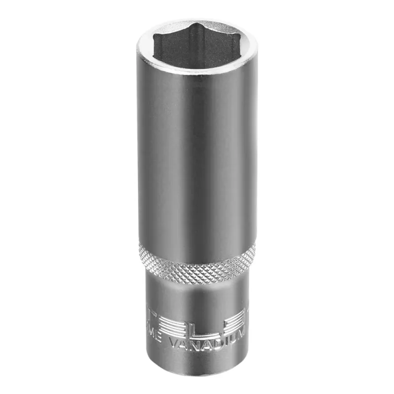 Головка торцевая удлиненная, 18 мм, 6-гранная, CrV, под квадрат 1/2" Stels