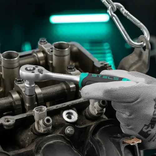 Набор инструментов, 1/2",3/8", 1/4", CrV, пластиковый кейс 142 предмета Stels