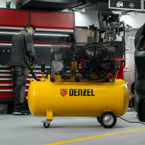 Компрессор воздушный рем. привод BCV 4000-T/200, 4,0 кВт, 200 литров, 690 л/мин Denzel