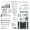Набор инструментов, 1/2",3/8", 1/4", CrV, пластиковый кейс 142 предмета Stels