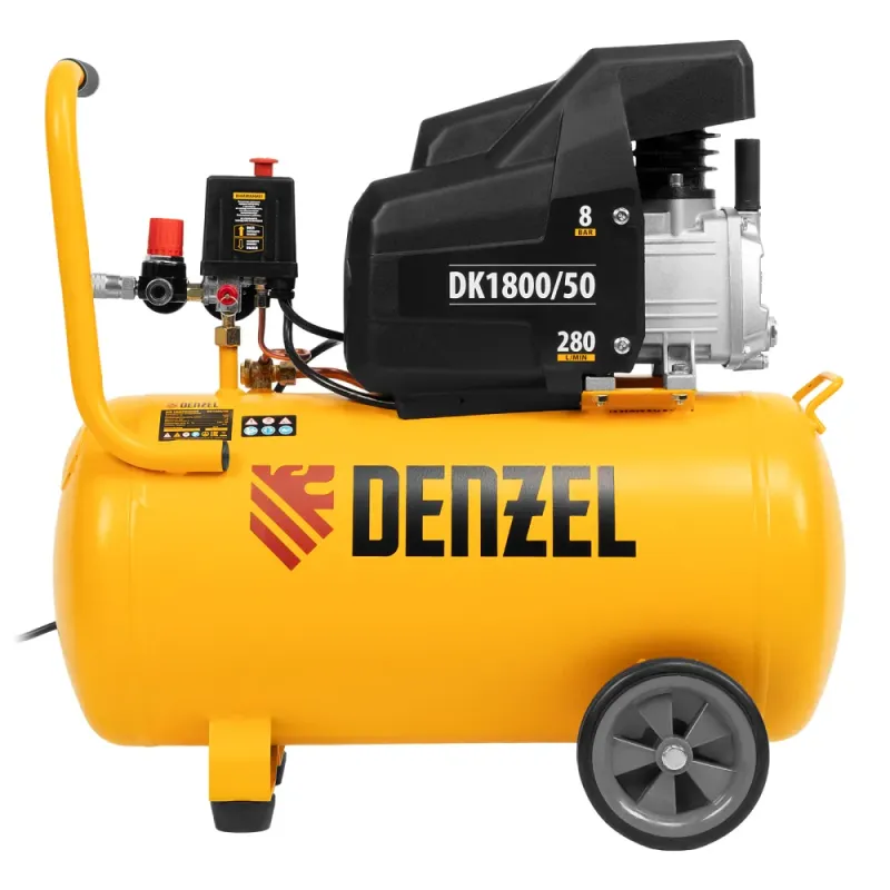 Компрессор воздушный  DK1800/50,Х-PRO 1,8 кВт, 280л/мин, 50л Denzel