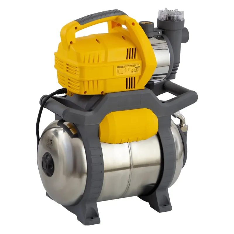 Насосная станция PSХ-950X, Х-Pro, 950 Вт, 3300 л/ч, ресивер 24 л, подъем 38 м, нержавейка Denzel