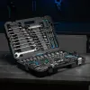 Набор инструментов, 1/4", 1/2", CrV, 120 зубьев, 101 предмет Gross