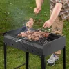 Мангал сварной, 605х375х138/640 мм, сталь 2 мм, Camping Palisad