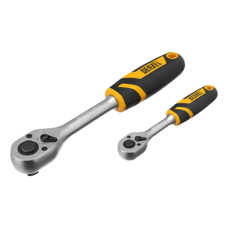 Набор инструментов, 1/2", 1/4", CrV, S2, пластиковый кейс, 100 предметов Denzel