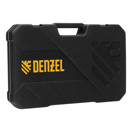 Набор инструментов, 1/2", 1/4", CrV, S2, пластиковый кейс, 100 предметов Denzel
