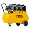 Компрессор безмаслянный малошумный DLS 2250/100, 2250 Вт, 3х750, 100 л, 410 л/мин блок упр Denzel