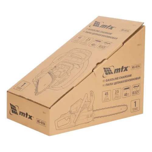 Бензопила MS-4516, шина 40 см, 45см3, 2,5 л.с., шаг 0,325, паз 1,5 мм, 64 зв MTX