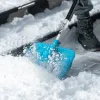 Лопата для уборки снега,полипропилен,350х405х1300мм,алюминиевый черенок,ПВХ накладка, LUXE Palisad