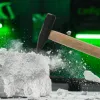 Молоток слесарный 300 г, квадратный боек, деревянная рукоятка Сибртех