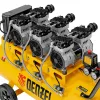 Компрессор безмаслянный малошумный DLS 2250/100, 2250 Вт, 3х750, 100 л, 410 л/мин блок упр Denzel