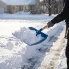 Лопата для уборки снега пластиковая, синяя, 420 х 425 мм, без черенка, Сибртех