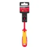 Отвертка Insulated до 1000 В, SL4,0x100 мм, CrMo, 2крукоятка Matrix