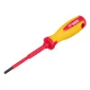 Отвертка Insulated до 1000 В, SL4,0x100 мм, CrMo, 2крукоятка Matrix