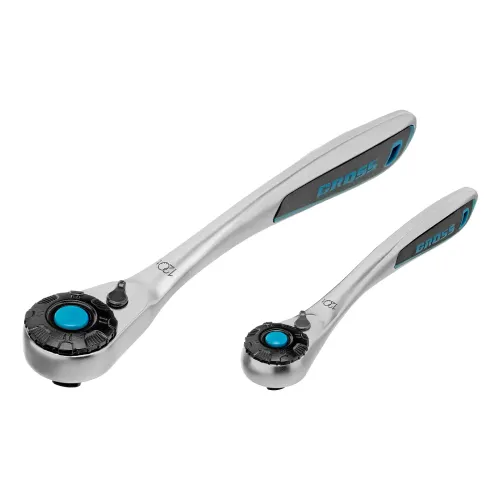 Набор инструментов, 1/4", 1/2", CrV, 120 зубьев, 76 предметов Gross