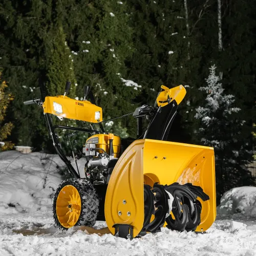 Снегоуборщик бензиновый SBM 610S PRO, 212cc, эл.старт, фара, обогрев Denzel