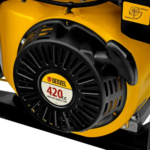 Генератор бензиновый GE-6900, 5,5 кВт, 220В/50Гц, 25 л, ручной старт Denzel