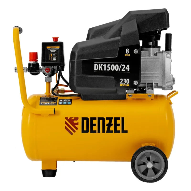 Компрессор воздушный DK1500/24,Х-PRO 1,5 кВт, 230 л/мин, 24 л Denzel