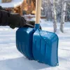 Лопата для уборки снега пластиковая, синяя, 420 х 425 мм, без черенка, Сибртех