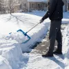 Лопата для уборки снега пластиковая, синяя, 420 х 425 мм, без черенка, Сибртех